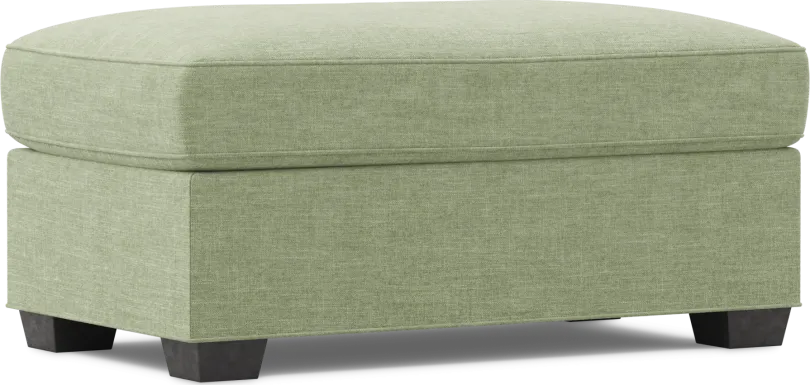 Bellingham Celadon Textured Chenille Ottoman