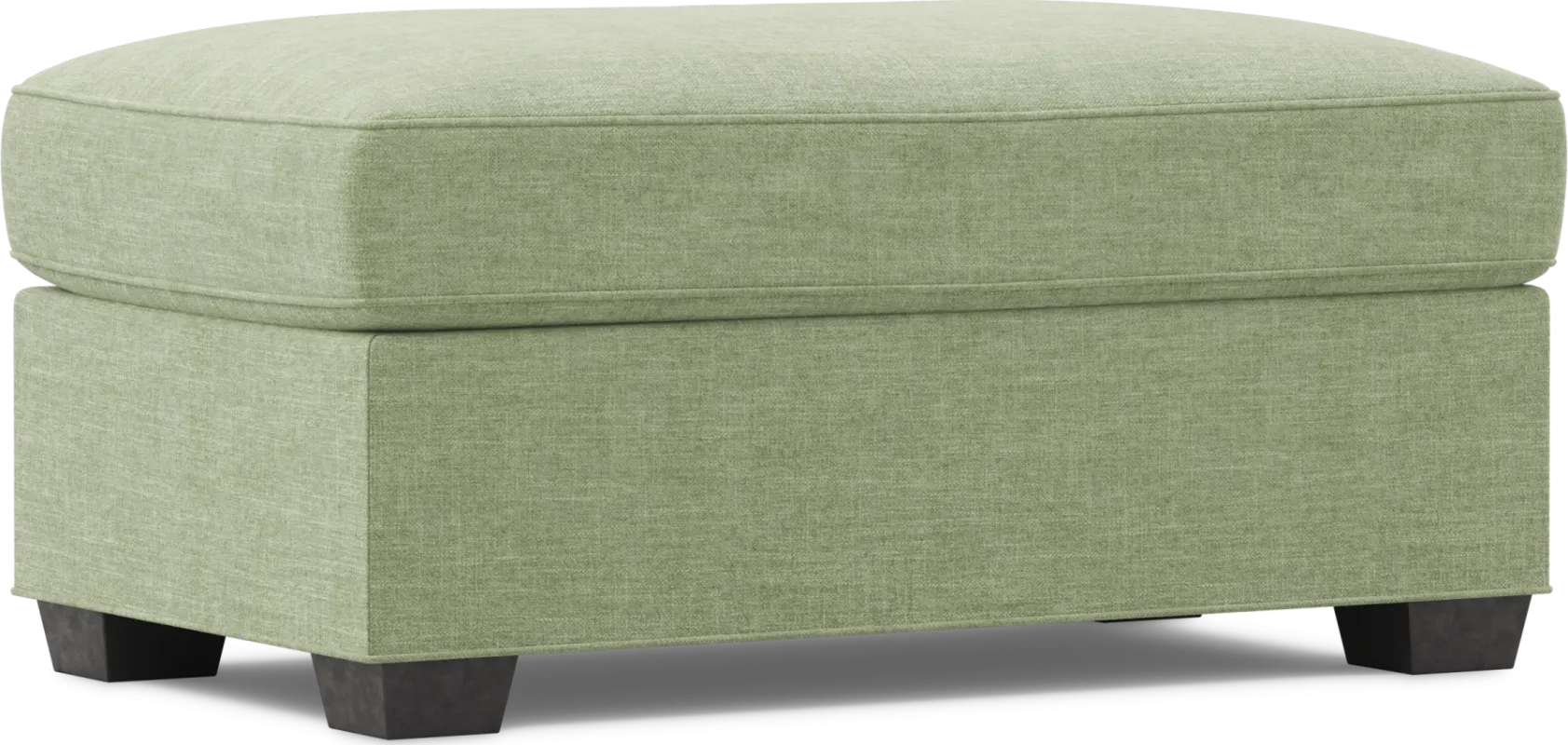 Bellingham Celadon Textured Chenille Ottoman