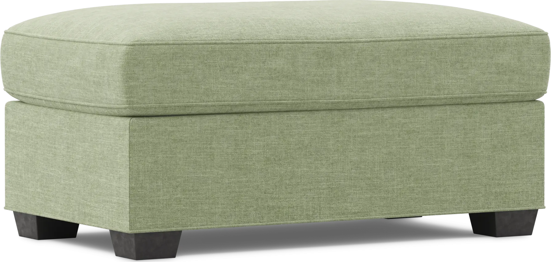 Bellingham Celadon Textured Chenille Ottoman
