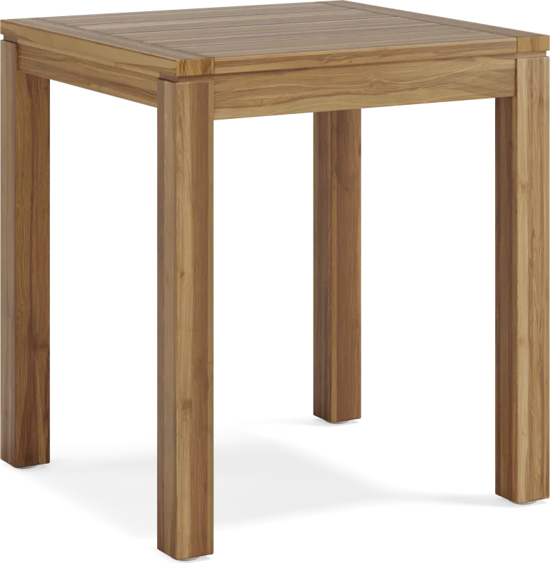 Patmos Teak 36 in. Square Bar Height Outdoor Dining Table