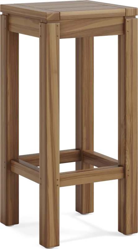 Patmos Teak Outdoor Barstool