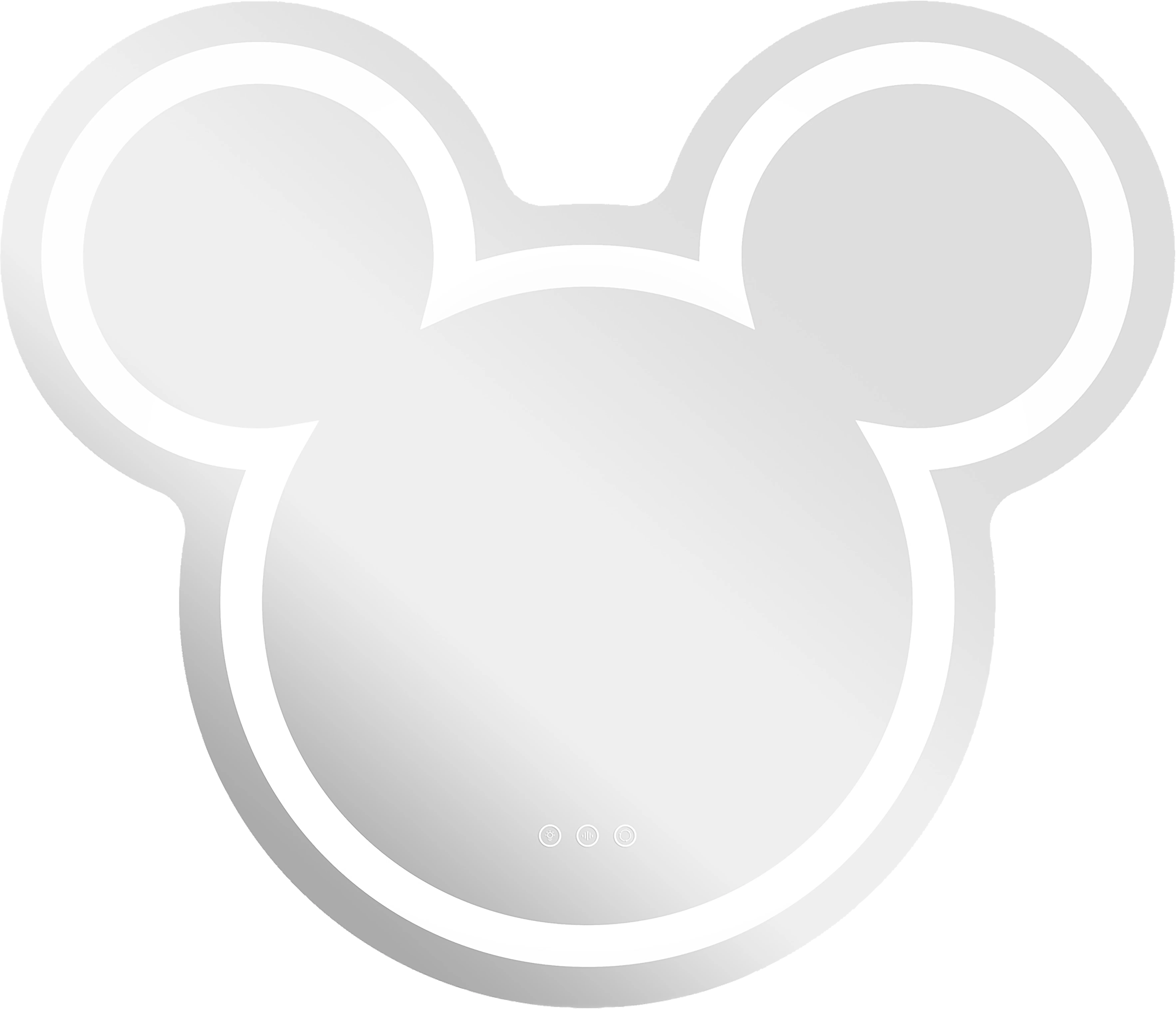 Kids Mickey Mouse White LED Wall Mirror - Thumbnail - Image 1