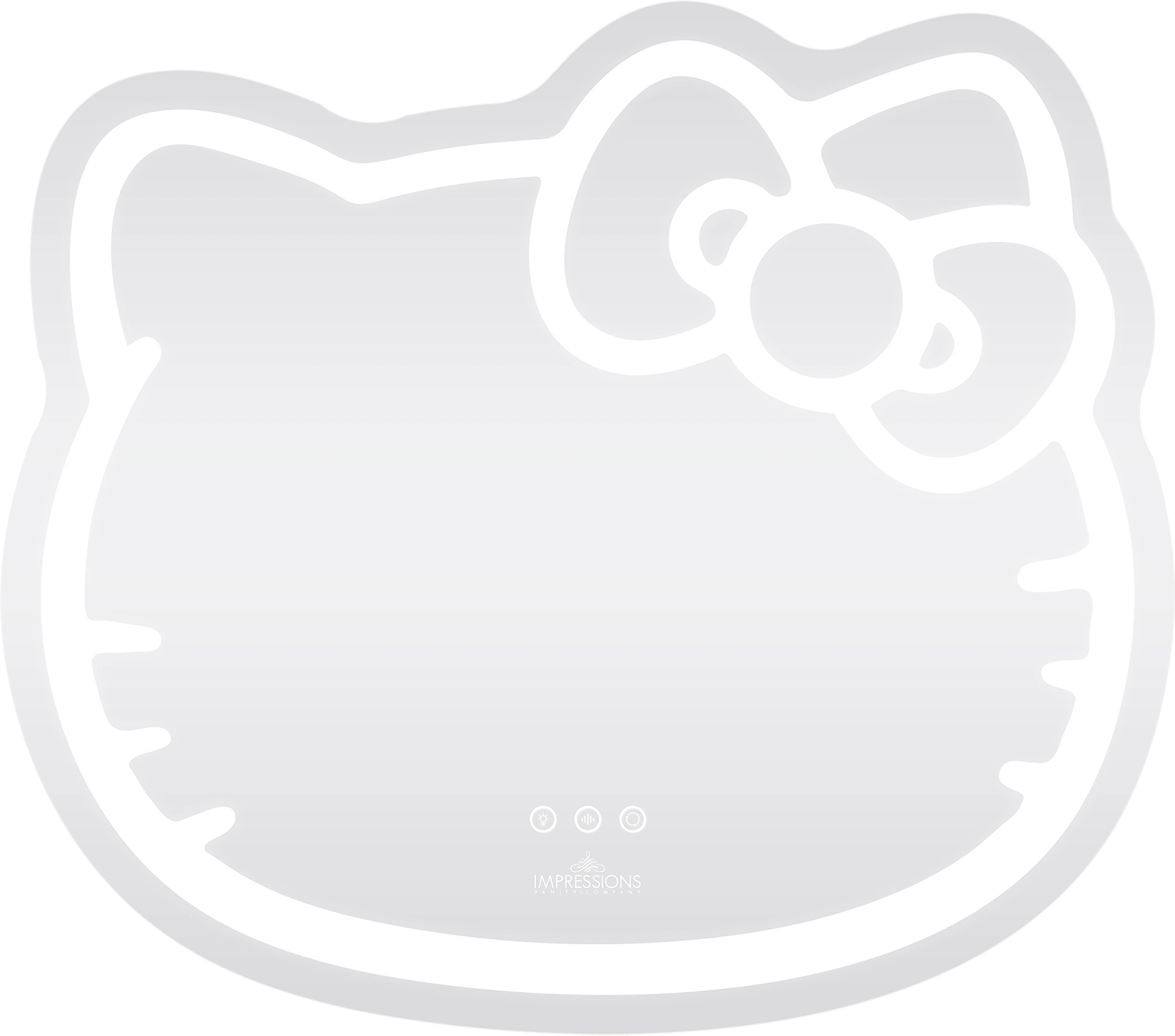 Kids Hello Kitty White Wall Mirror - Thumbnail - Image 1