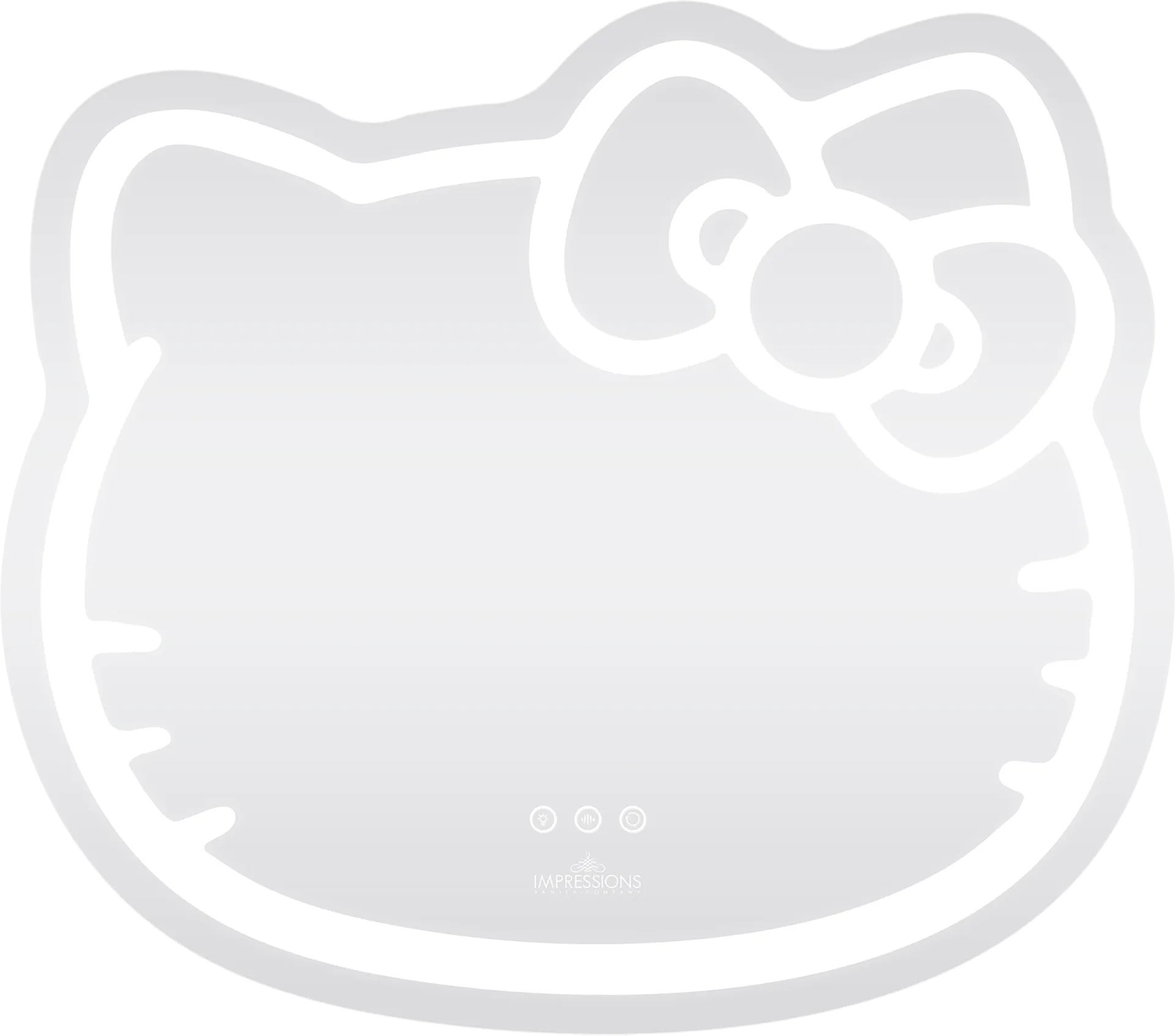 Kids Hello Kitty White Wall Mirror - Image 1