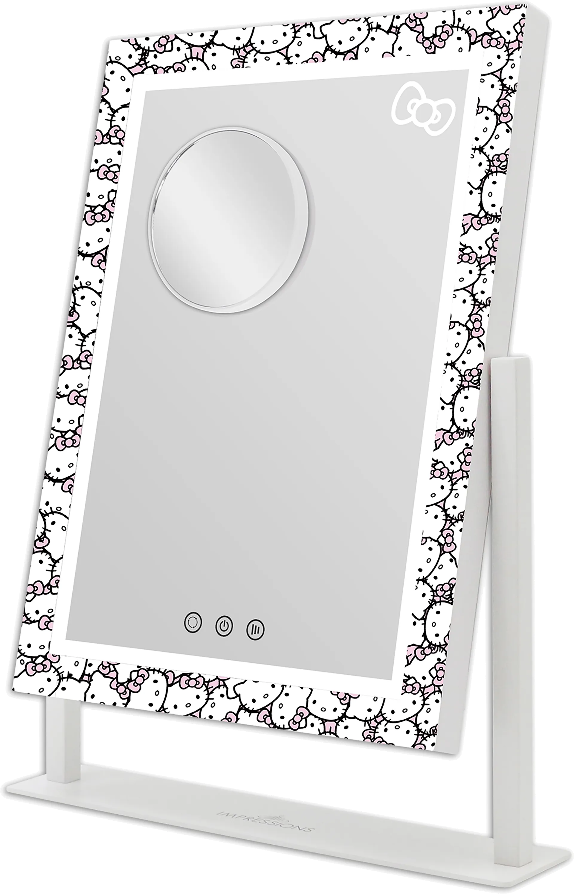 Kids Hello Kitty White LED Vanity Mirror - Image 1