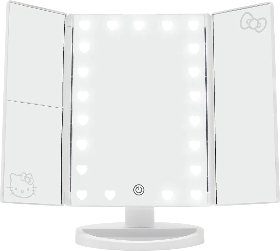 Kids Hello Kitty White Tri-Fold Vanity Mirror