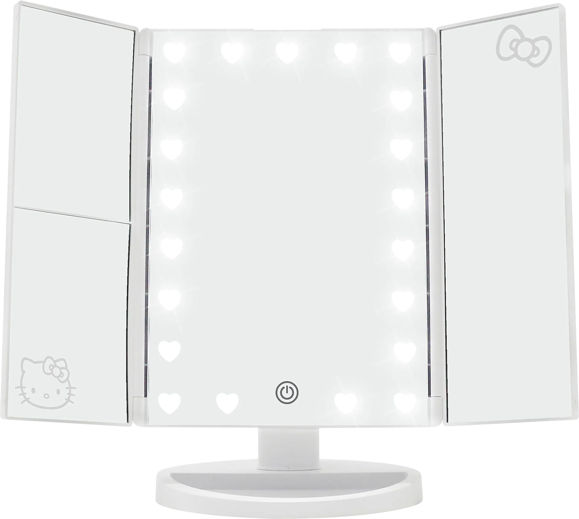 Kids Hello Kitty White Tri-Fold Vanity Mirror - Image 1