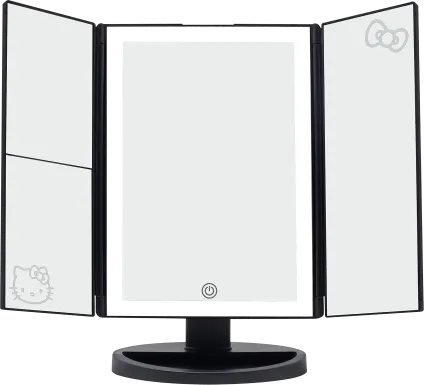 Kids Hello Kitty Black Tri-Fold Vanity Mirror