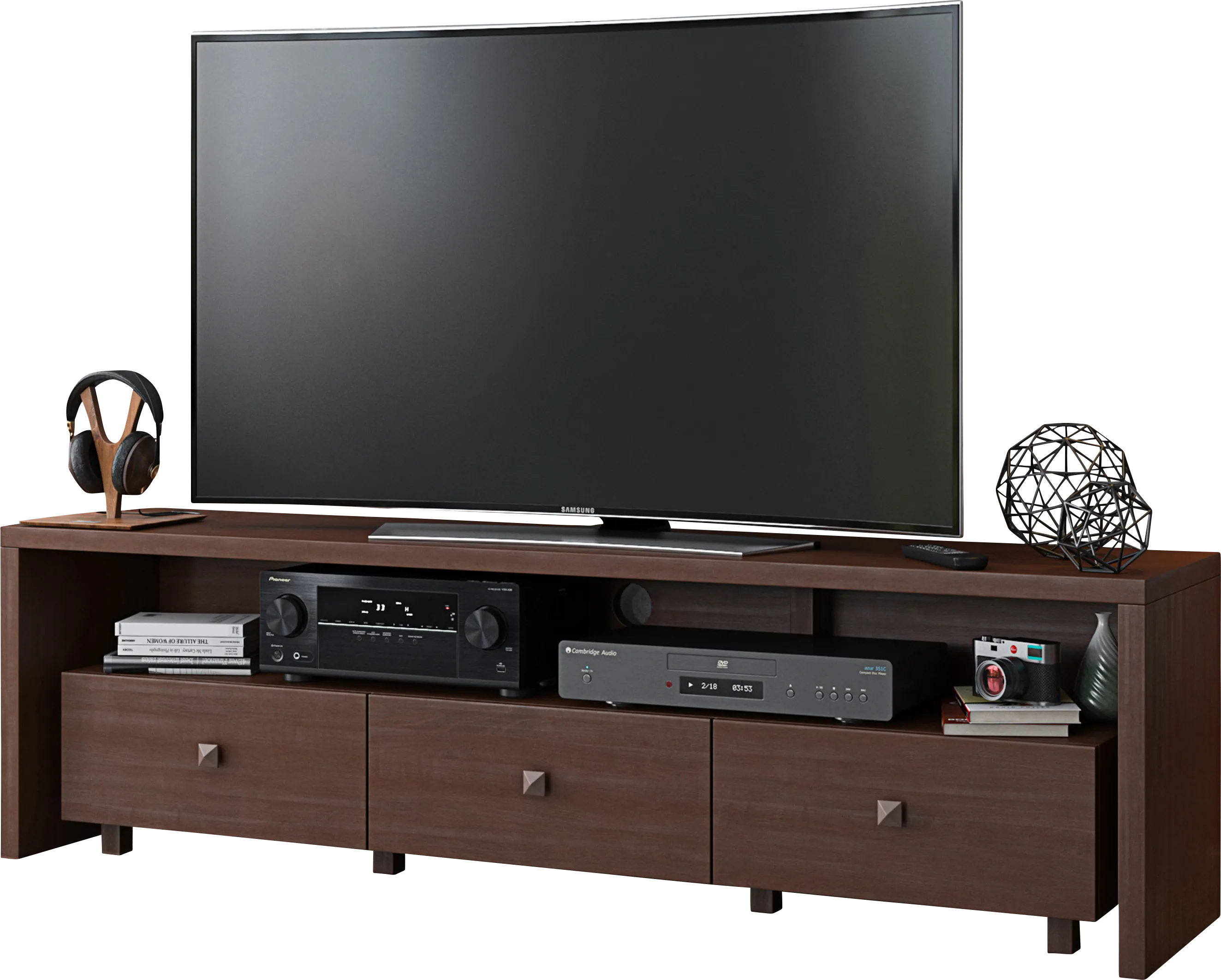 Flemris Hickory 70 in. Console - Thumbnail - Image 1