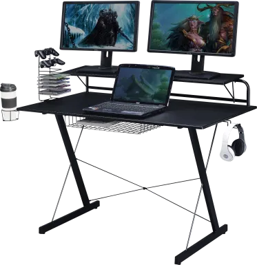 Eatoheim Black PC Gaming Desk