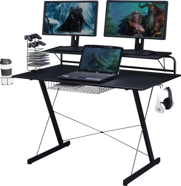 Eatoheim Black PC Gaming Desk
