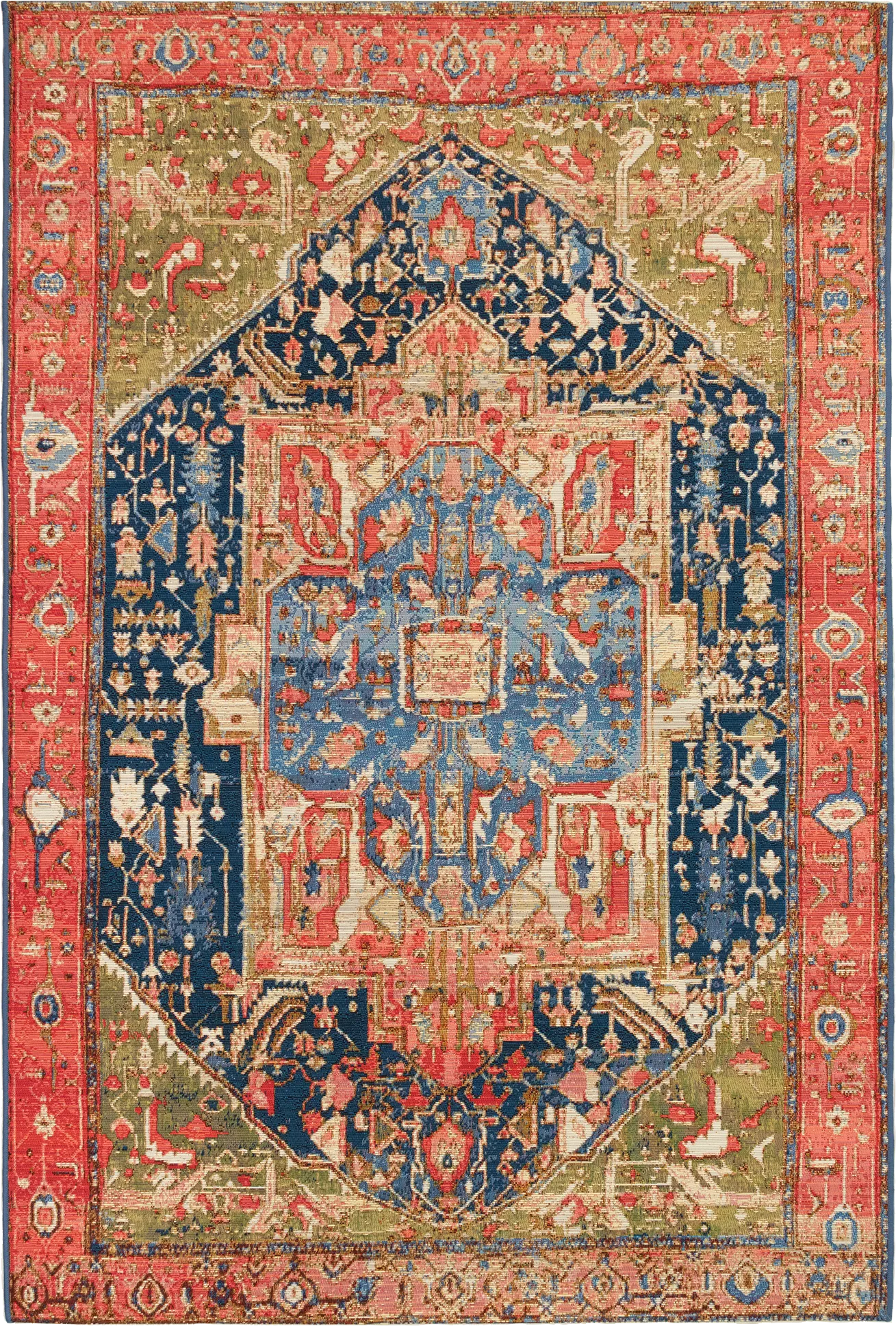 Chatmoss Red 4'10 x 7'6 Indoor/Outdoor Rug - Image 1