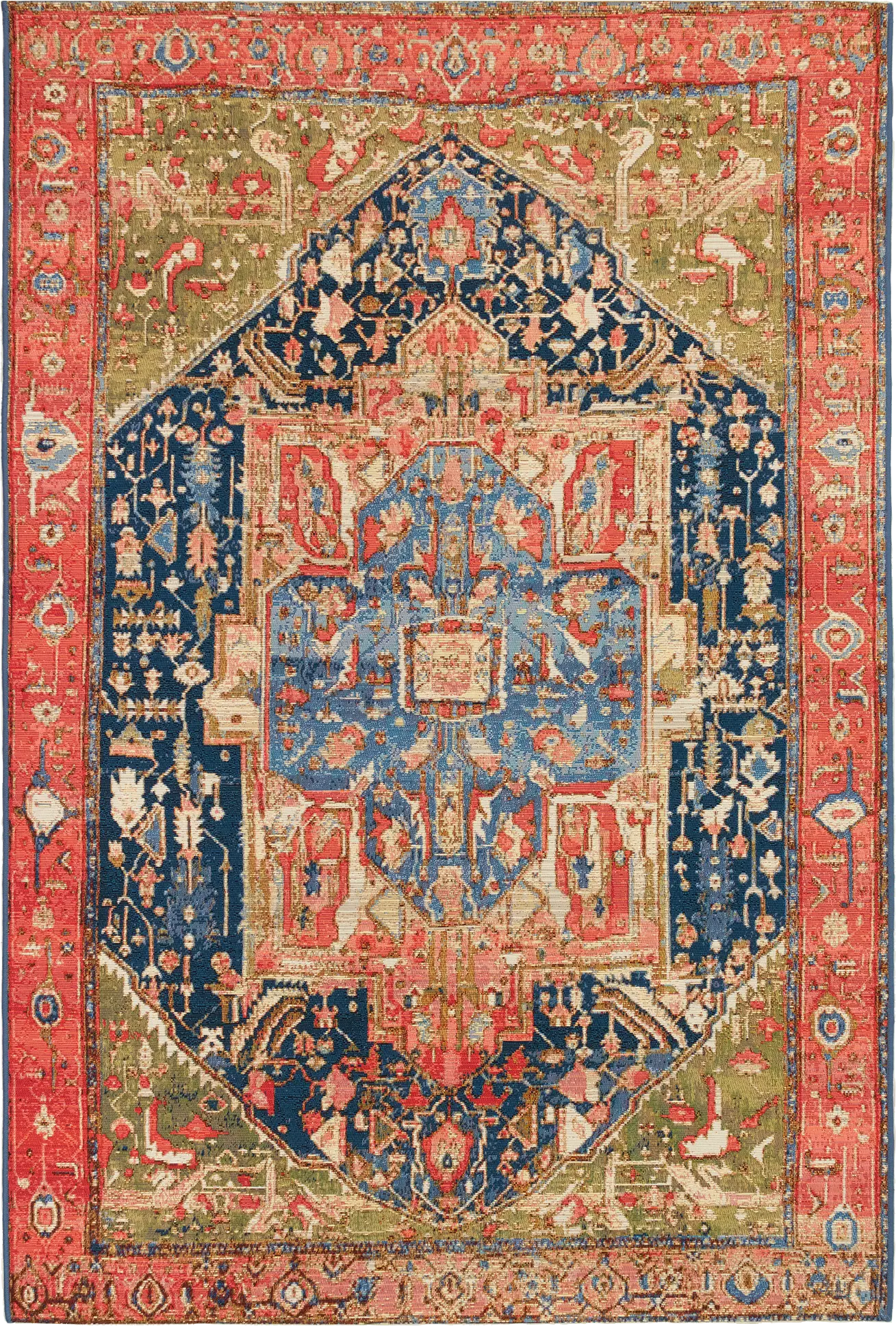 Chatmoss Red 4'10 x 7'6 Indoor/Outdoor Rug
