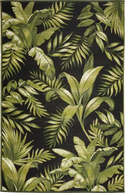 Guthrie Black 7'10 x 9'10 Indoor/Outdoor Rug