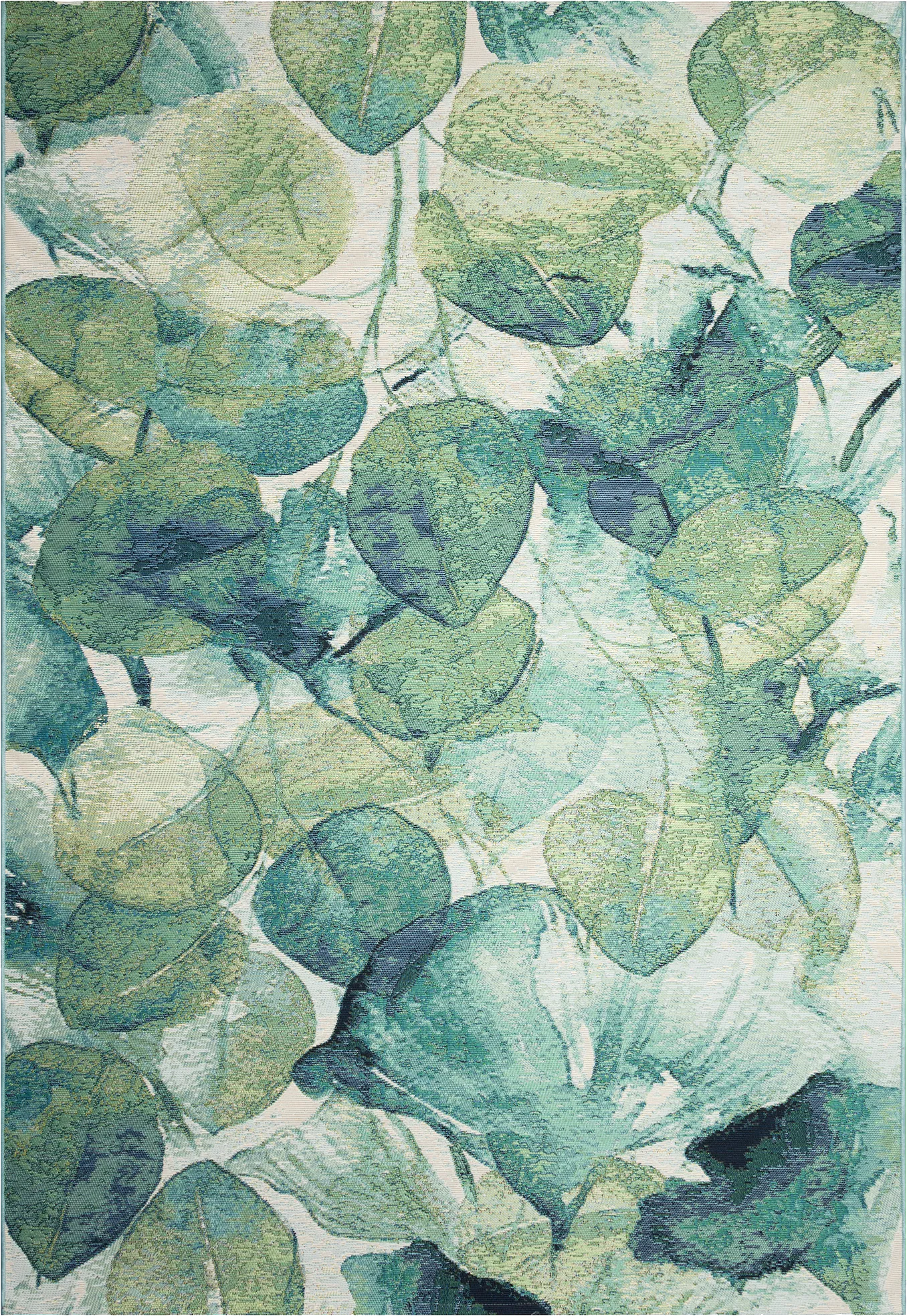 Eucapas Green 7'10 x 9'10 Indoor/Outdoor Rug - Image 1