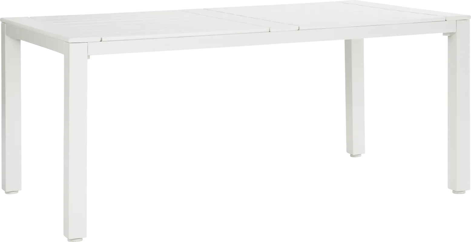 Eastlake White 71 in. Outdoor Dining Table