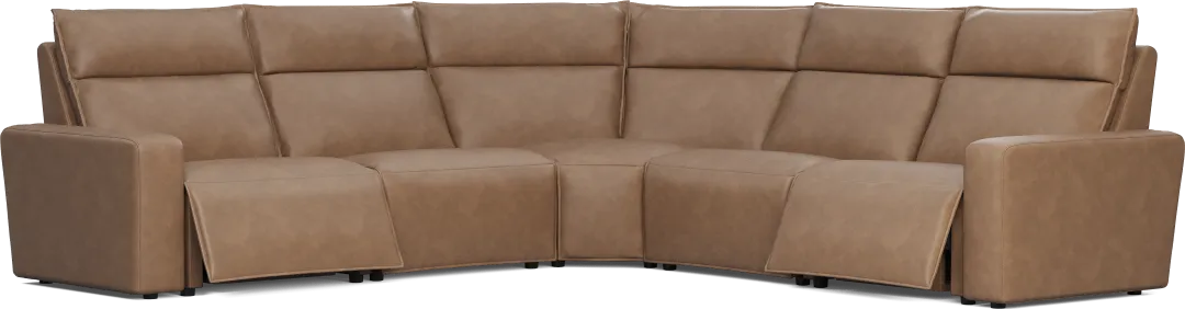 Saddle 5 Pc Dual Power Reclining ModularTwo