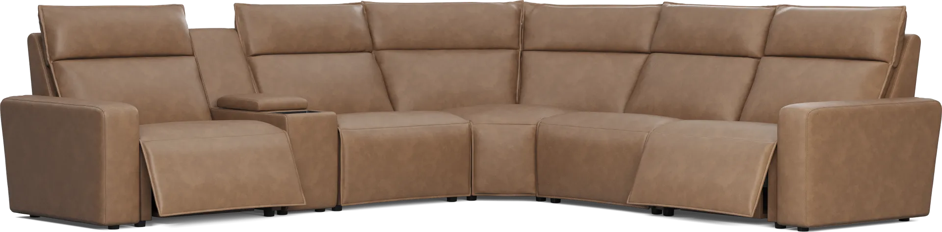 Saddle 6 Pc Dual Power Reclining ModularTwo - Image 1