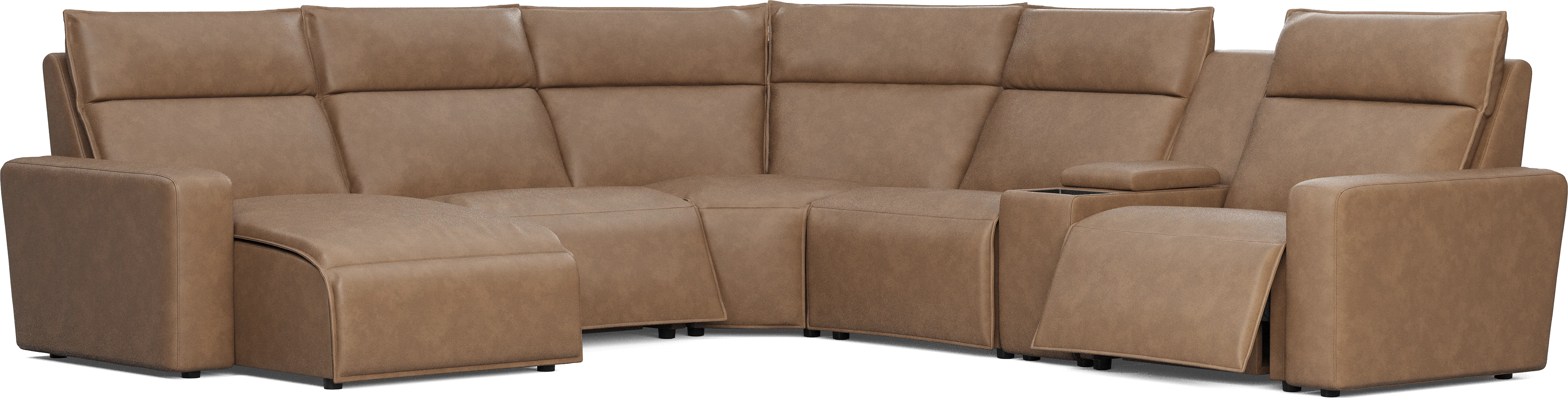 Saddle 6 Pc Dual Power Reclining ModularTwo - Thumbnail - Image 1