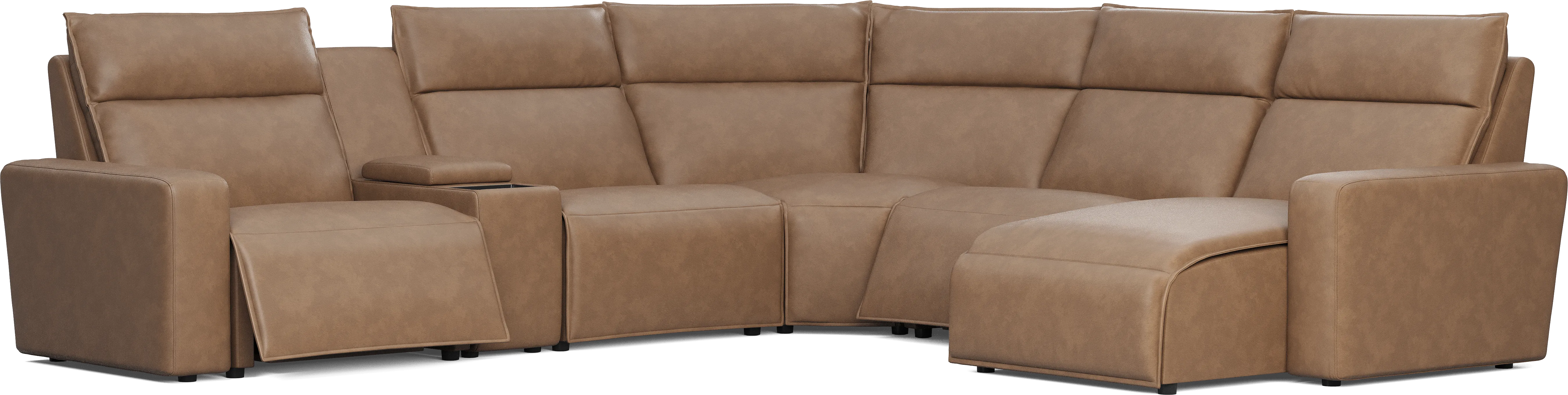 Saddle 6 Pc Dual Power Reclining ModularTwo - Thumbnail - Image 1