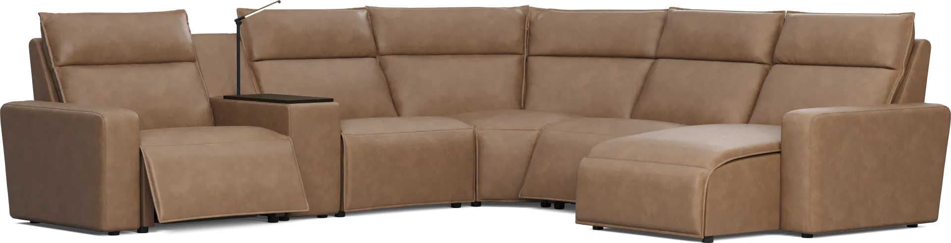 Saddle 6 Pc Dual Power Reclining ModularTwo - Image 1