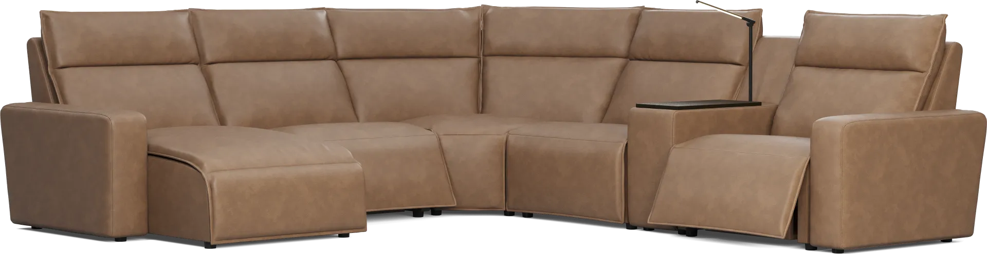 Saddle 6 Pc Dual Power Reclining ModularTwo - Image 1