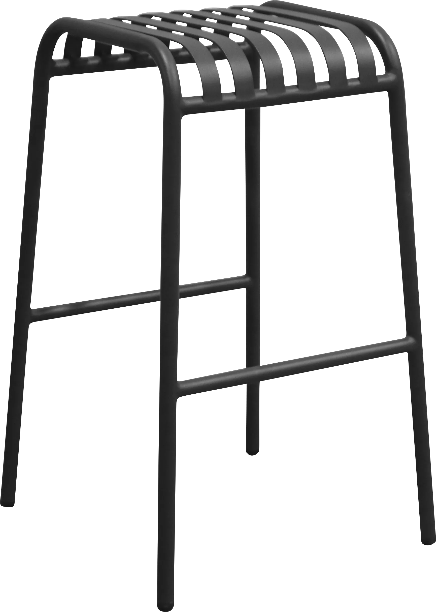 Outdoor Ischia Black Barstool - Thumbnail - Image 1