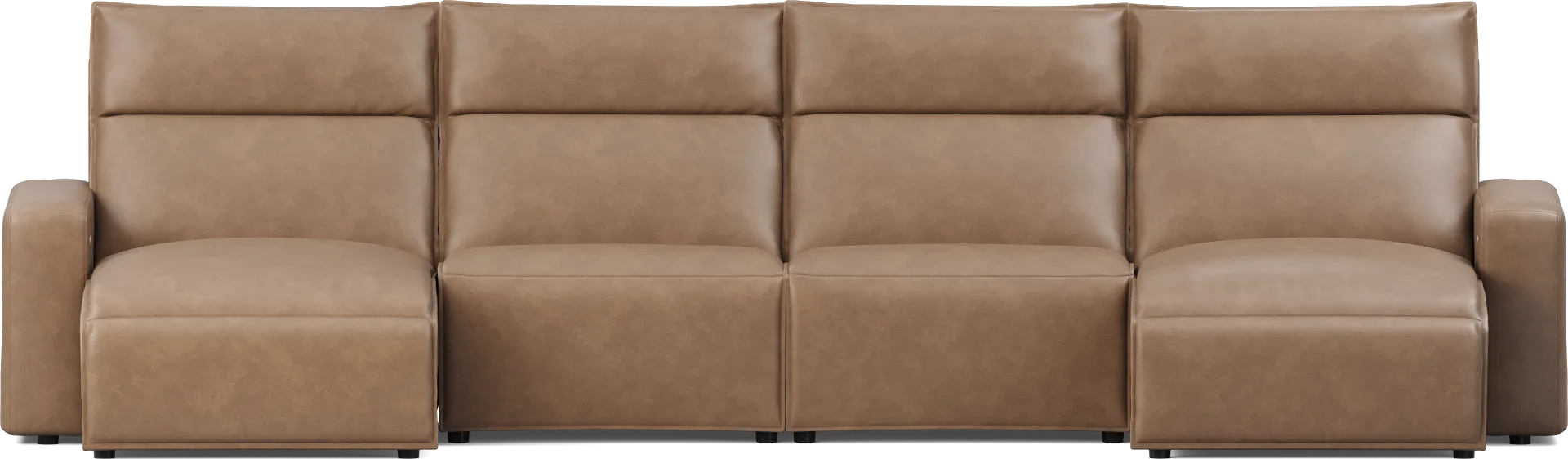 Saddle 4 Pc Dual Power Reclining ModularTwo - Image 1
