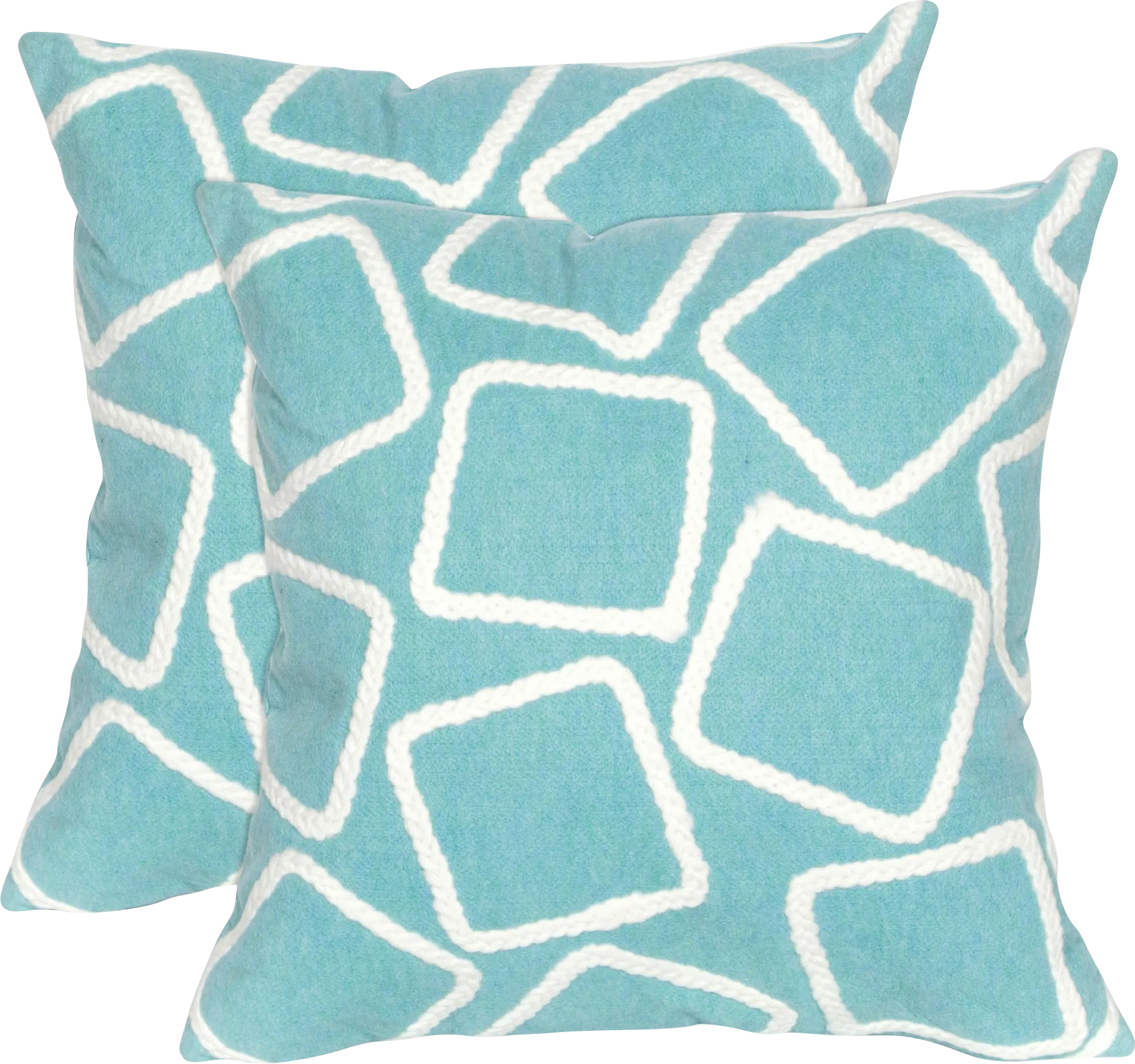 Arnway Aqua Indoor/Outdoor Accent Pillow, Set of Two - Image 1