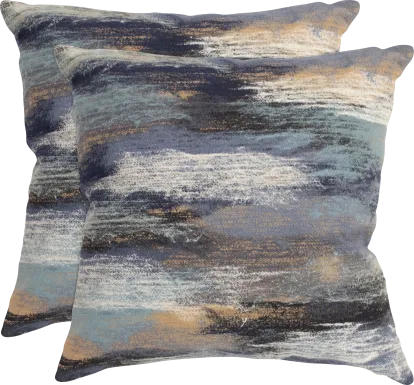 Graffolk Denim Indoor/Outdoor Accent Pillow, Set of Two