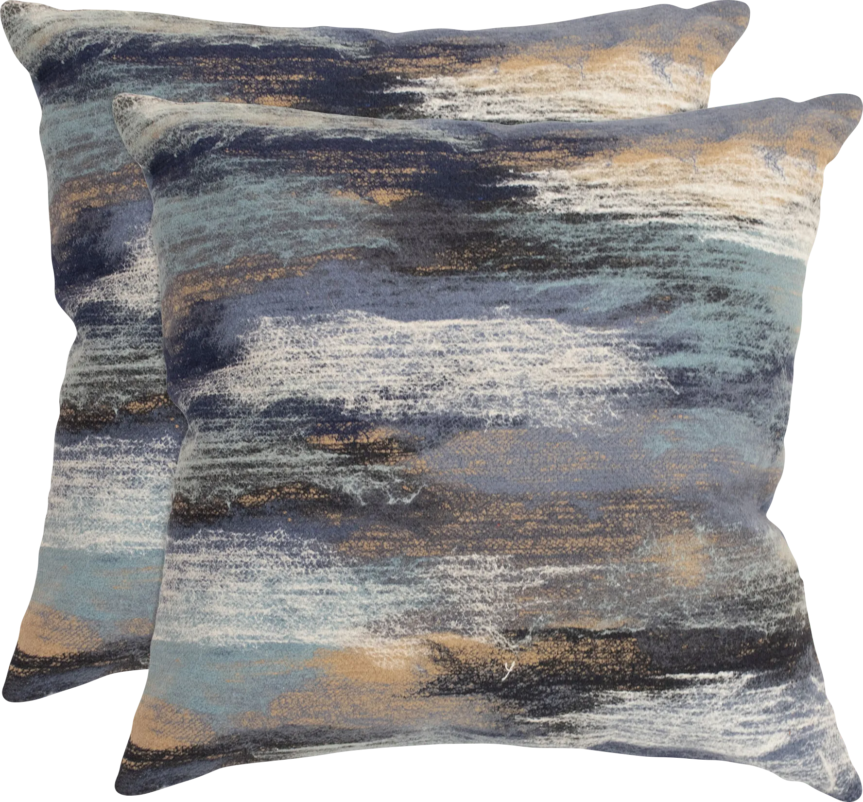 Graffolk Denim Indoor/Outdoor Accent Pillow, Set of Two - Image 1