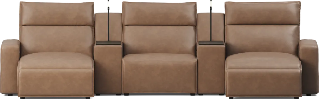 Saddle 5 Pc Dual Power Reclining ModularTwo