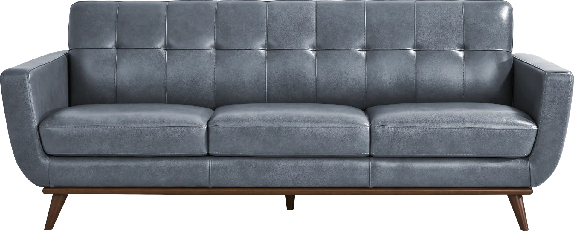 Greyson Blue Leather Sofa
