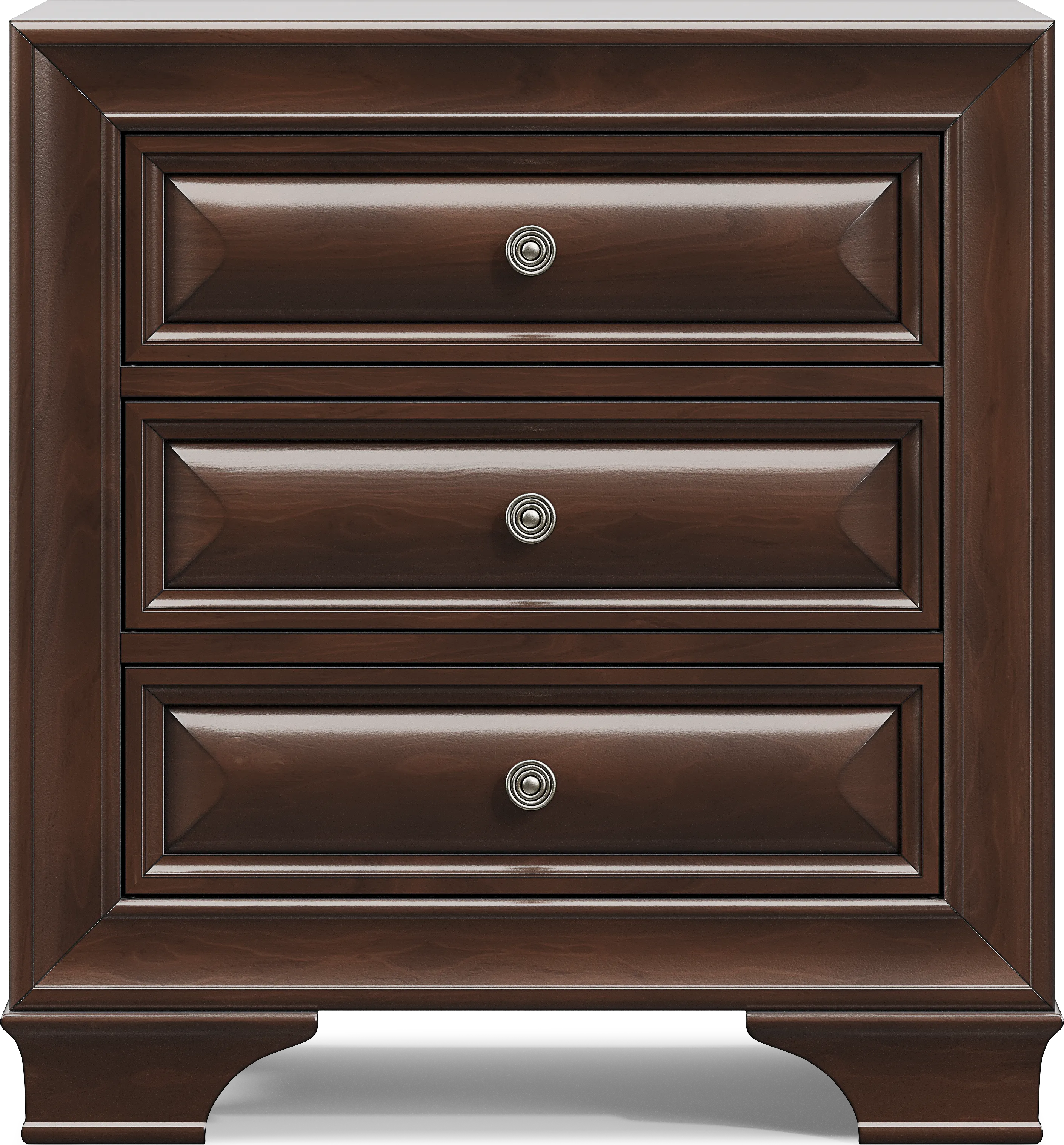Mill Valley II Cherry Finish 7 Pc Queen Sleigh Bedroom with Storage - Thumbnail - Image 10