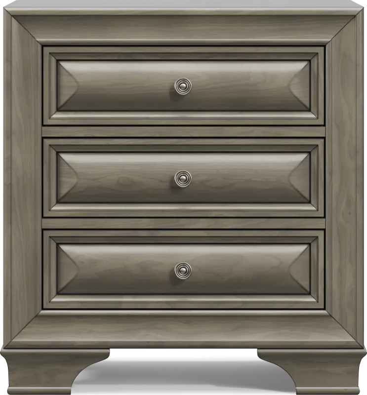 Mill Valley II Gray Nightstand
