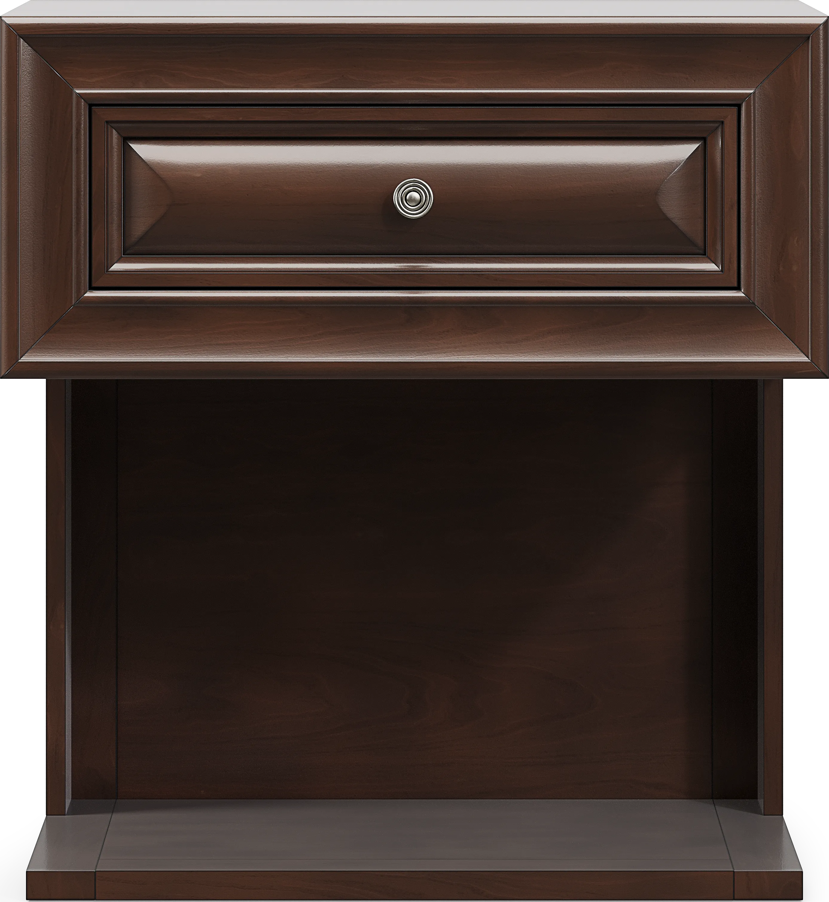 Mill Valley II Cherry Finish 7 Pc King Sleigh Bedroom with Storage - Thumbnail - Image 9