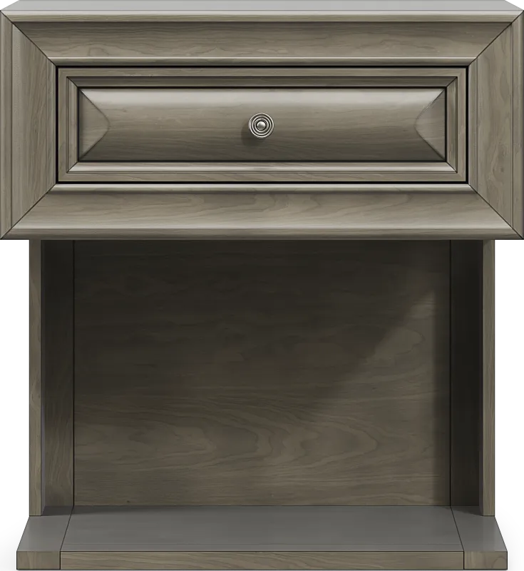 Mill Valley II Gray Nightstand