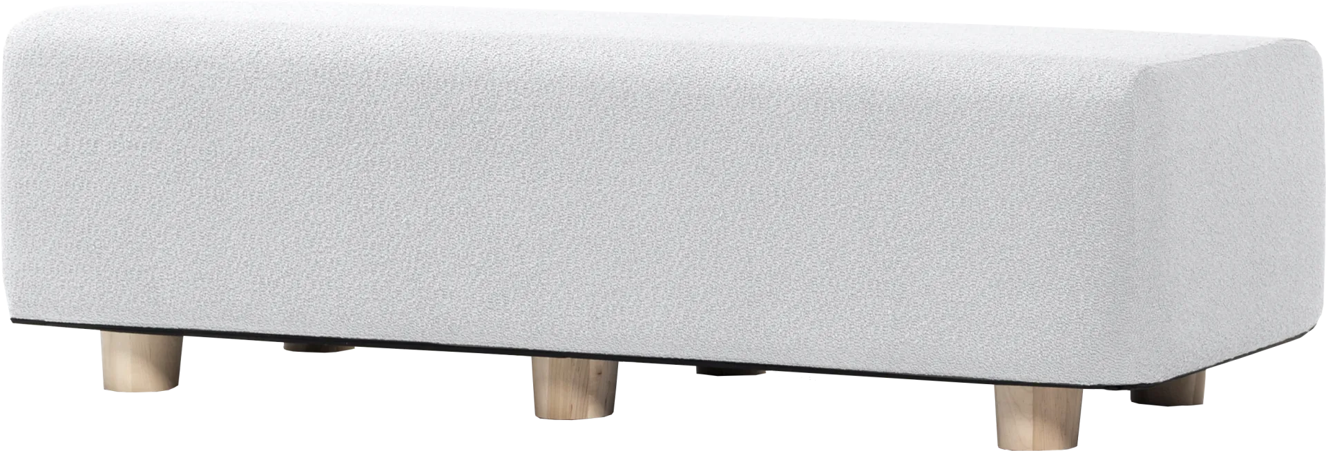Bellemere White King Bed Bench - Image 1