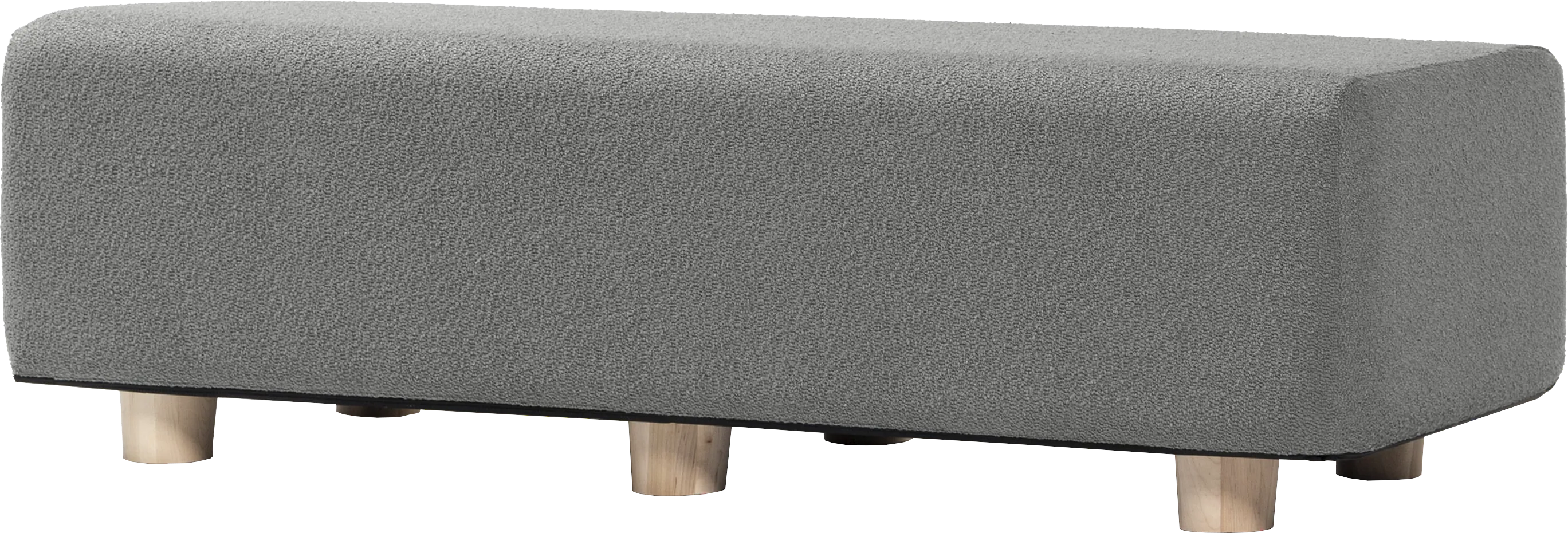 Bellemere Dark Gray Queen Bed Bench - Thumbnail - Image 1