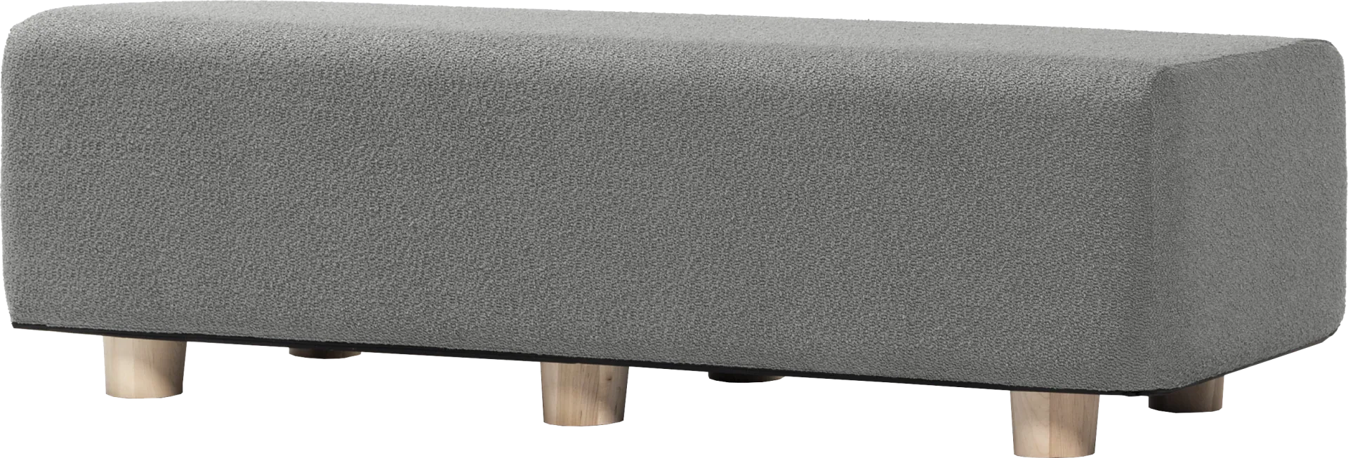 Bellemere Dark Gray Queen Bed Bench - Image 1