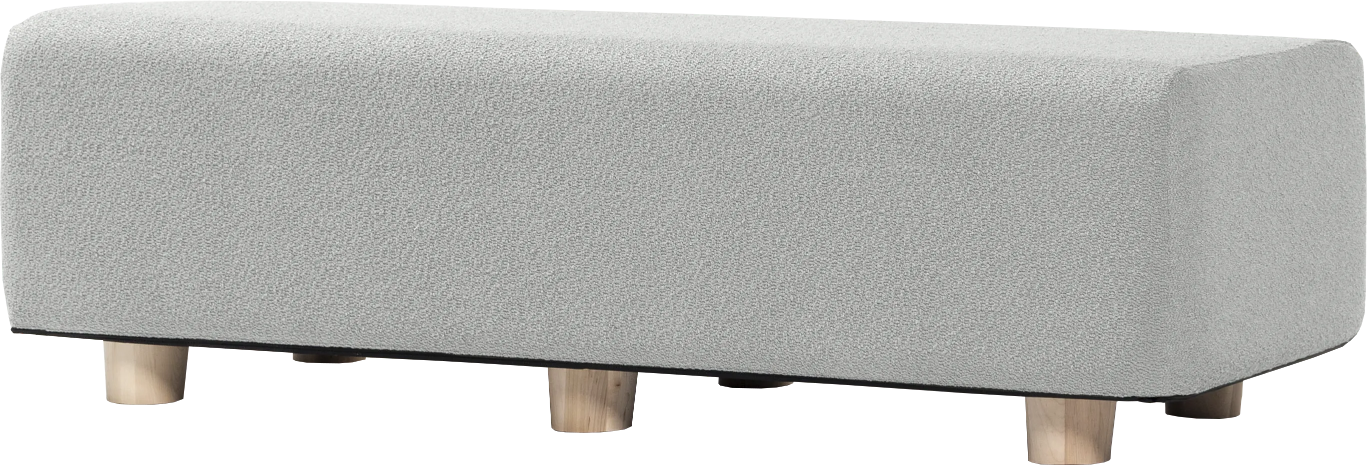 Bellemere Silver Queen Bed Bench - Thumbnail - Image 1