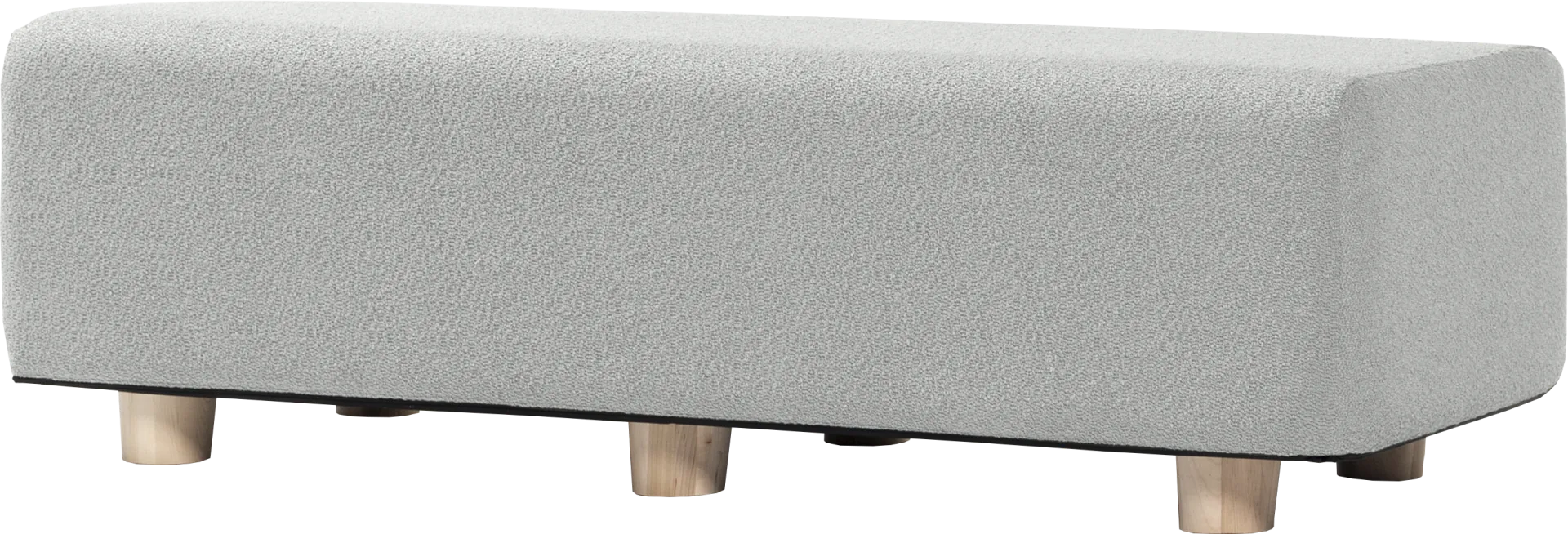 Bellemere Silver Queen Bed Bench - Image 1