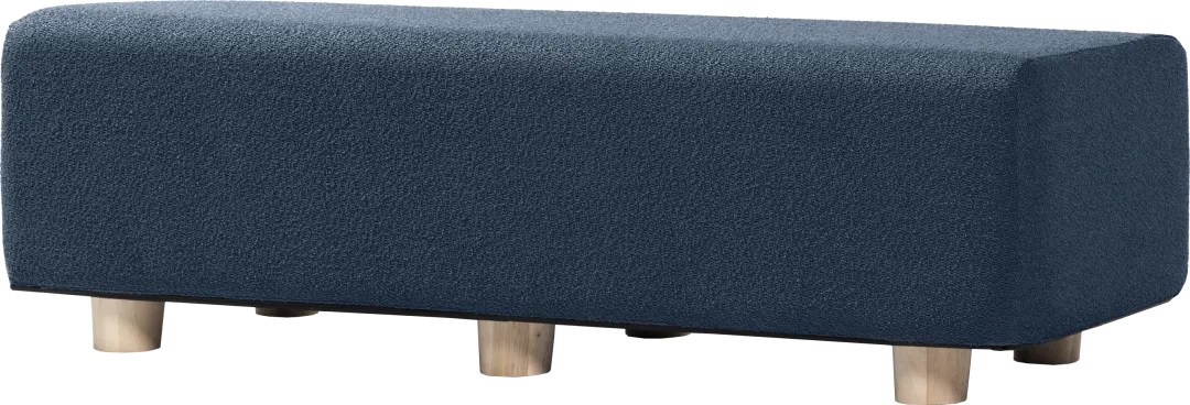 Bellemere Navy King Bed Bench