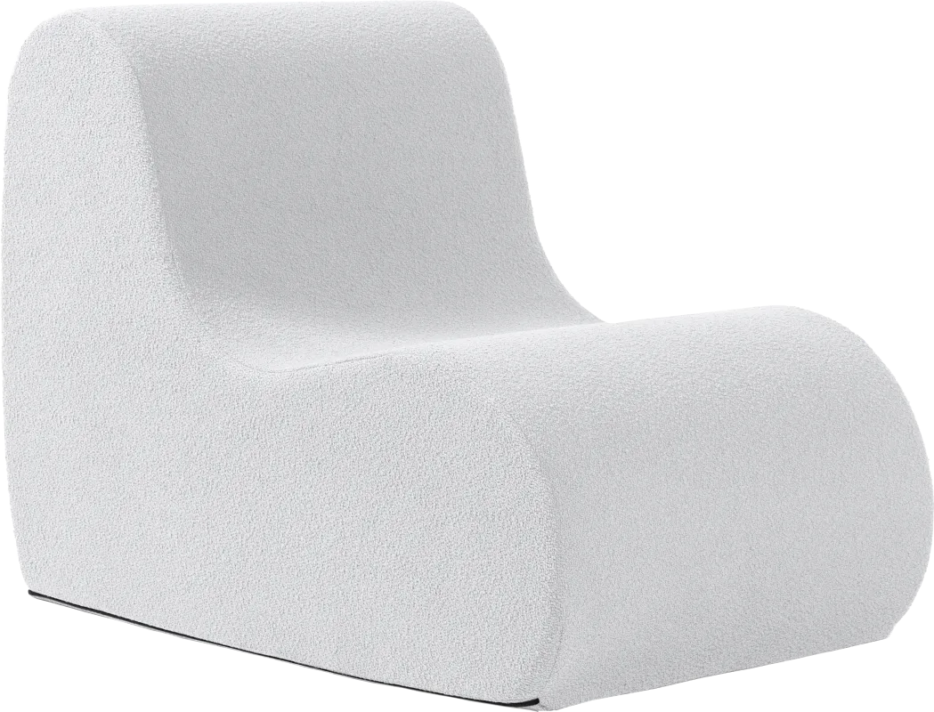Brumley White Accent Chair