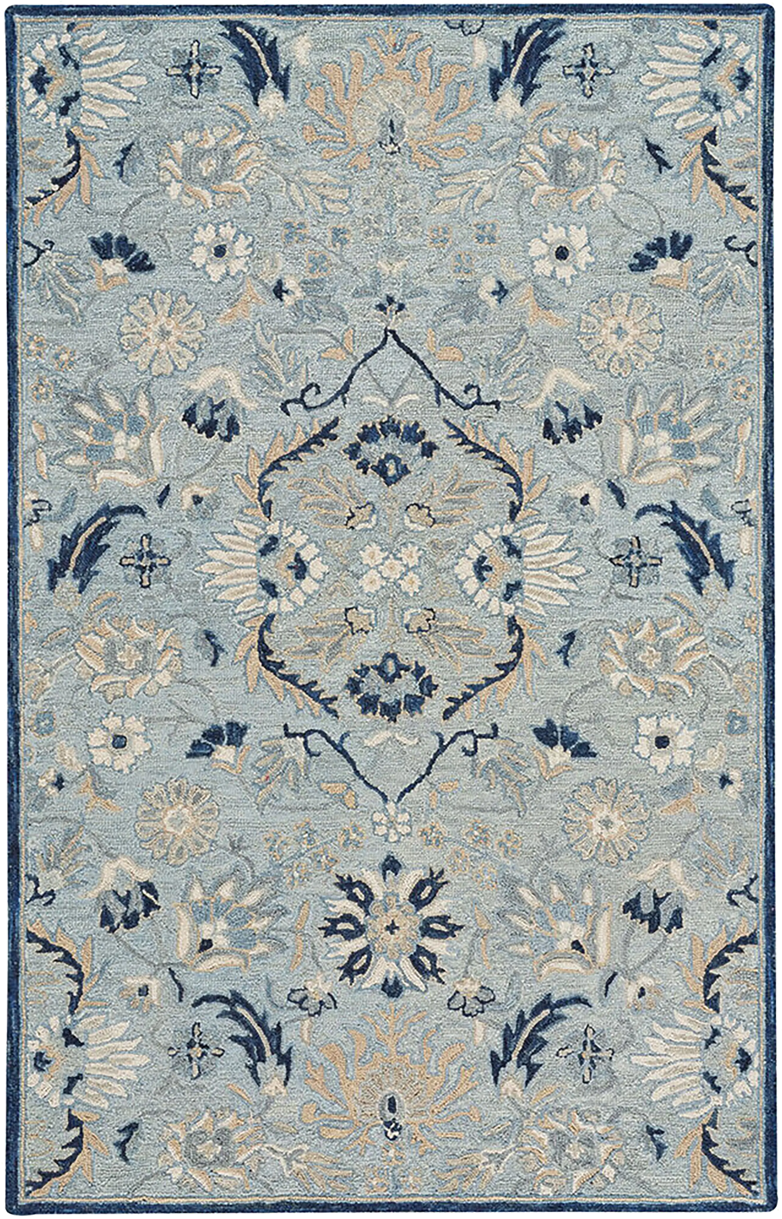 Gamrane Blue 5' x 8' Rug - Image 1