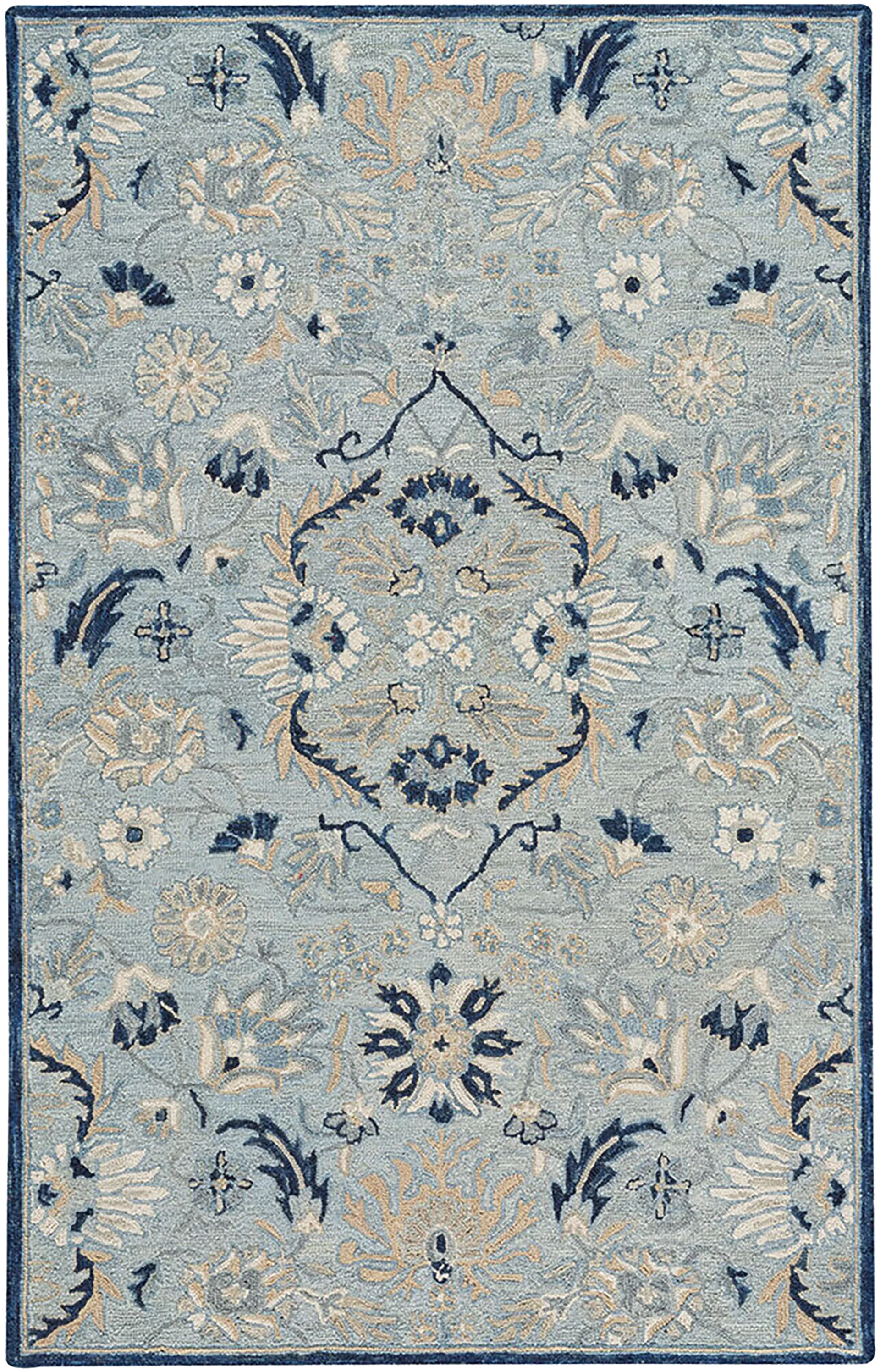 Gamrane Blue 5' x 8' Rug - Image 1