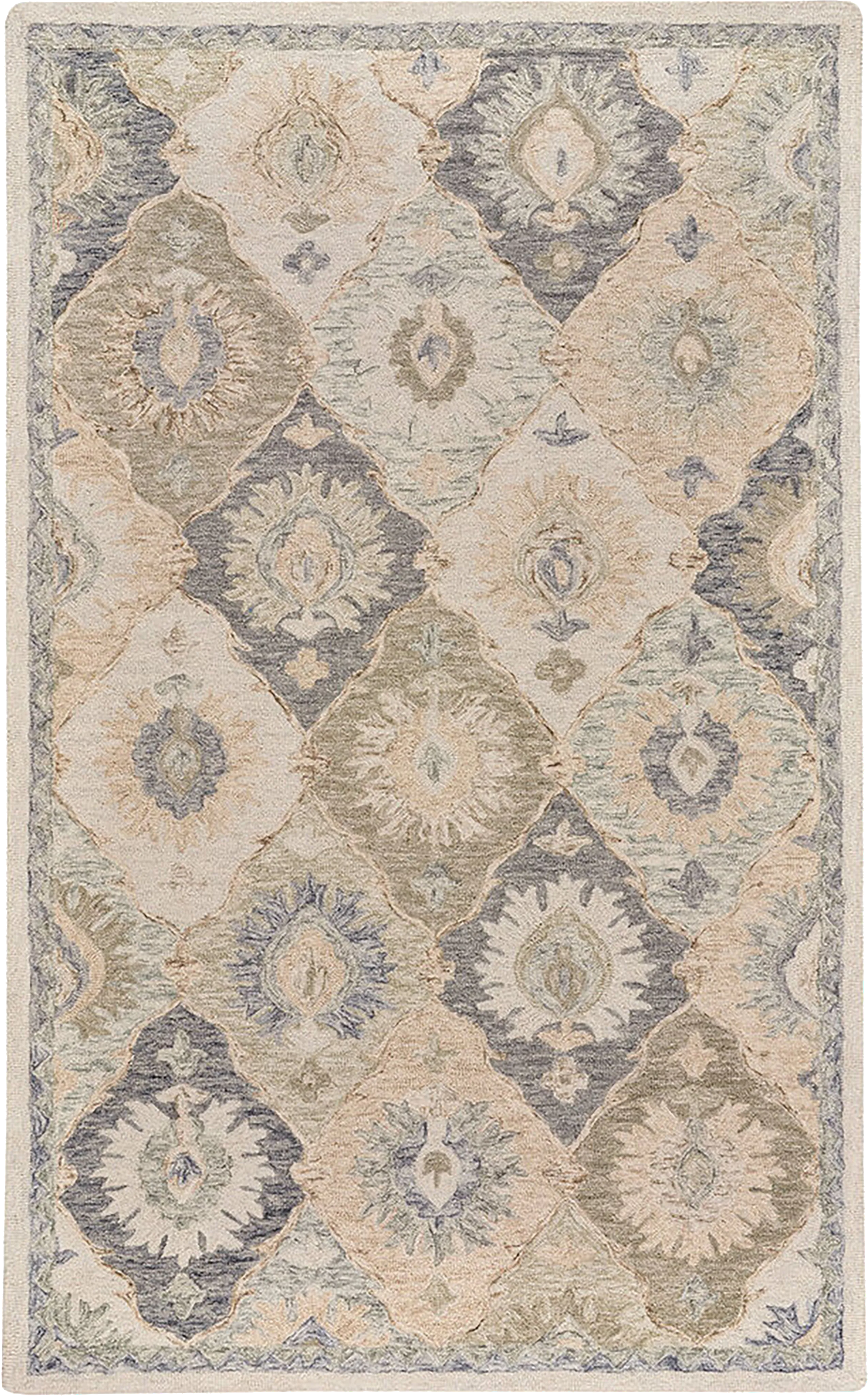 Loragua Gray/Blue 5' x 8' Rug - Thumbnail - Image 1