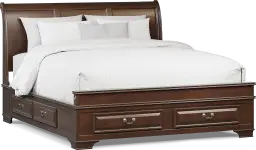 3 pc king sleigh bed with storage