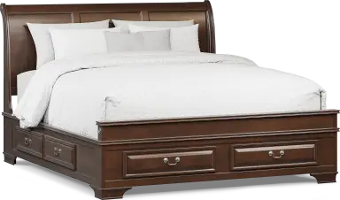 3 pc king sleigh bed with storage
