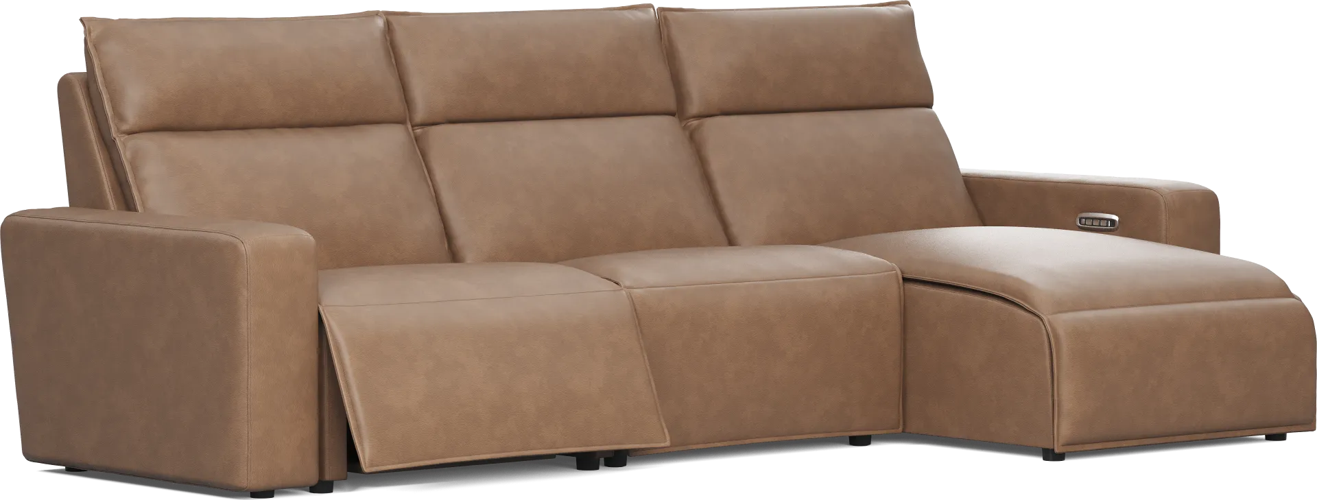 Charcoal 3 Pc Dual Power Reclining ModularTwo